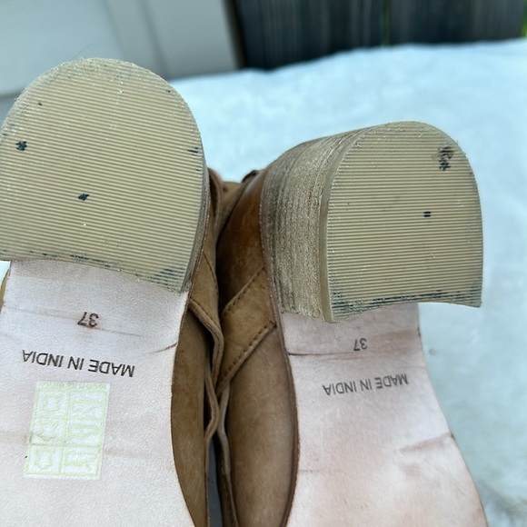 Free People Tan Ankle Booties with Western Flair Size 6.5 - Picture 11 of 12
